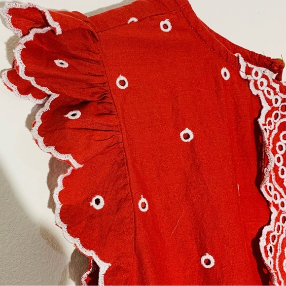 Detailed & Distinctive Bohme Red Women’s Dress with Lace Detail SZ S - Picture 4 of 7